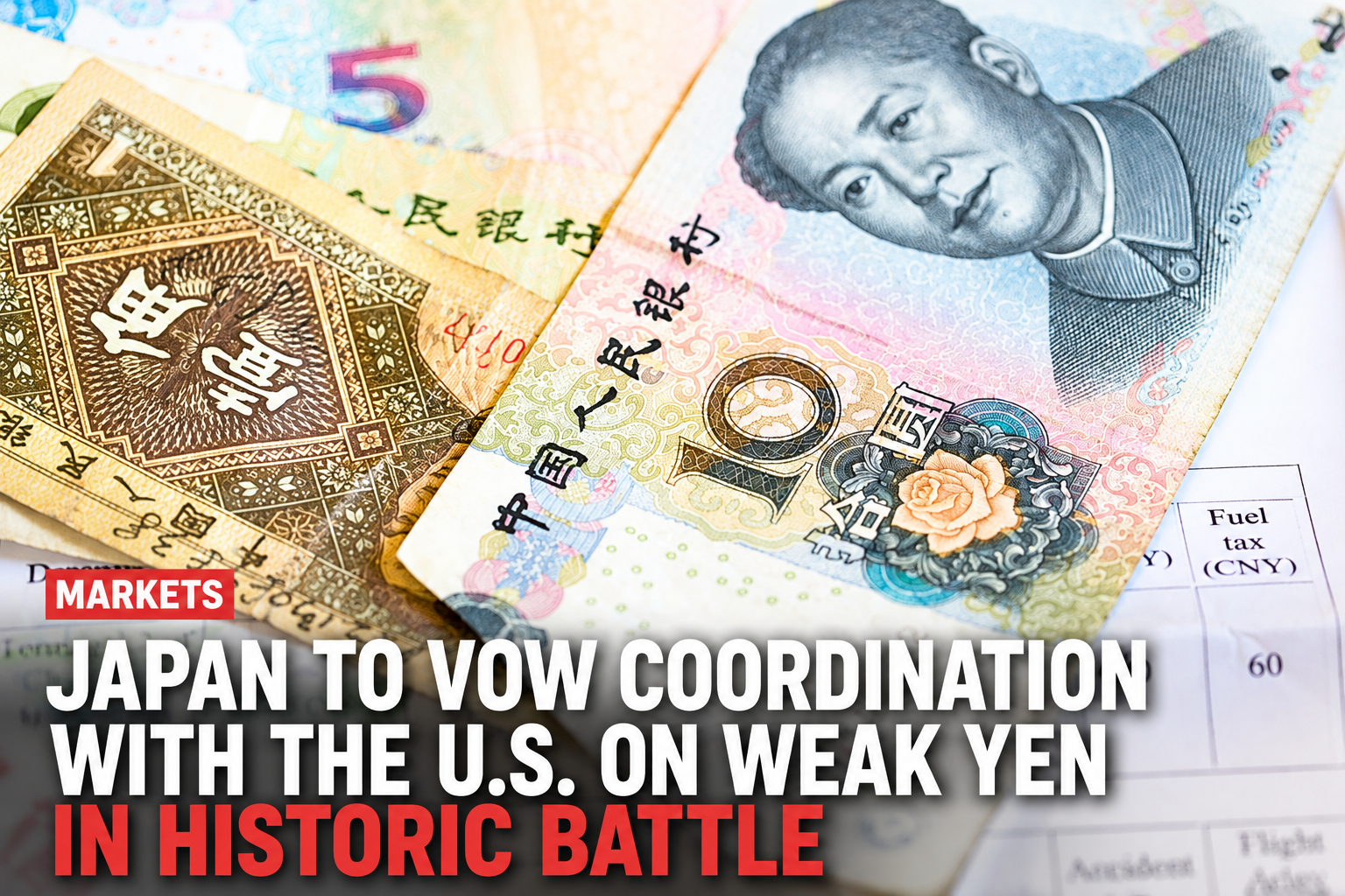 Japan, U.S. Coordinate to Support Yen as Currency Slumps to Near 40-Year Low