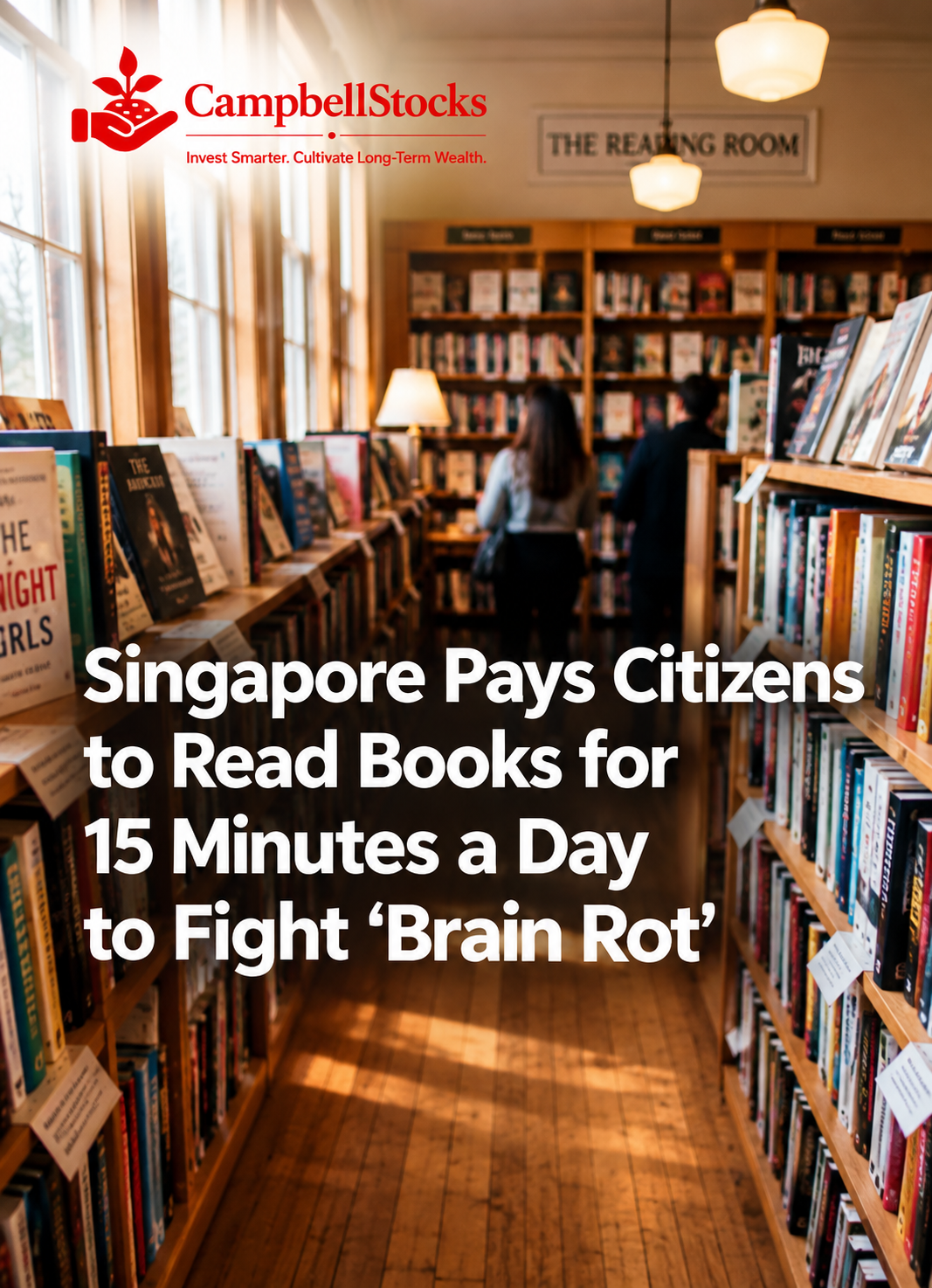 Singapore Pays Citizens to Read Books for 15 Minutes a Day to Fight ‘Brain Rot’